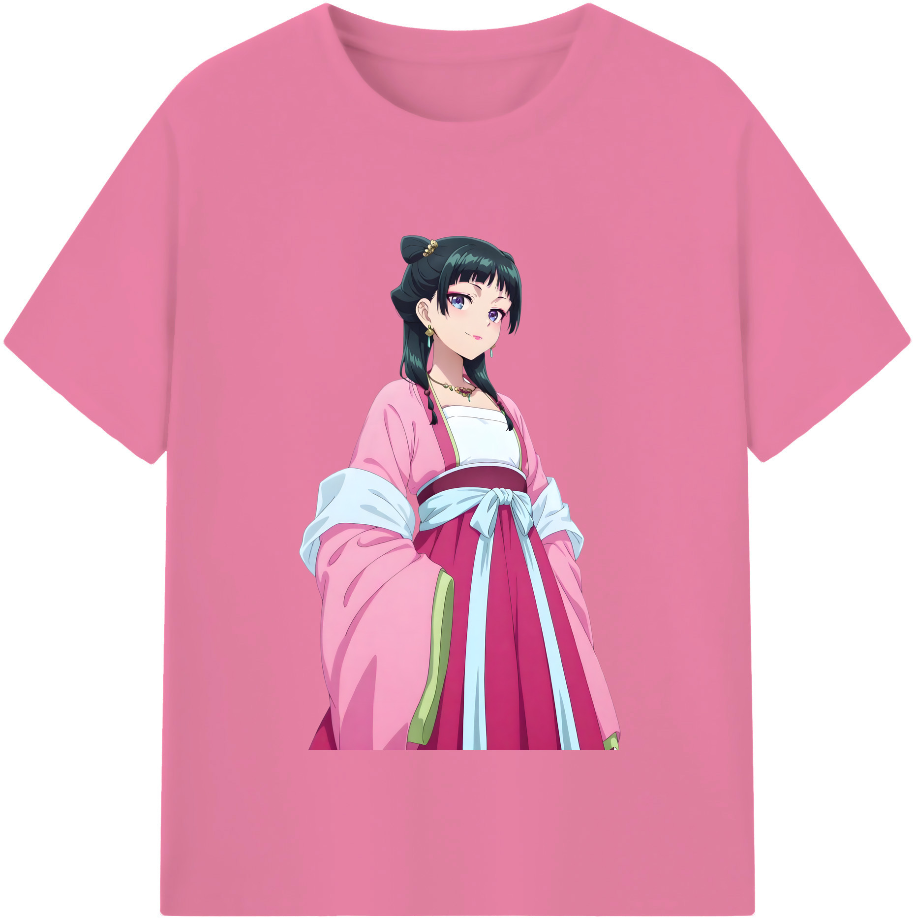 （画像用） 薬屋のひとりごと The Apothecary Diaries 綿100％半袖Tシャツ（フロントプリント）
